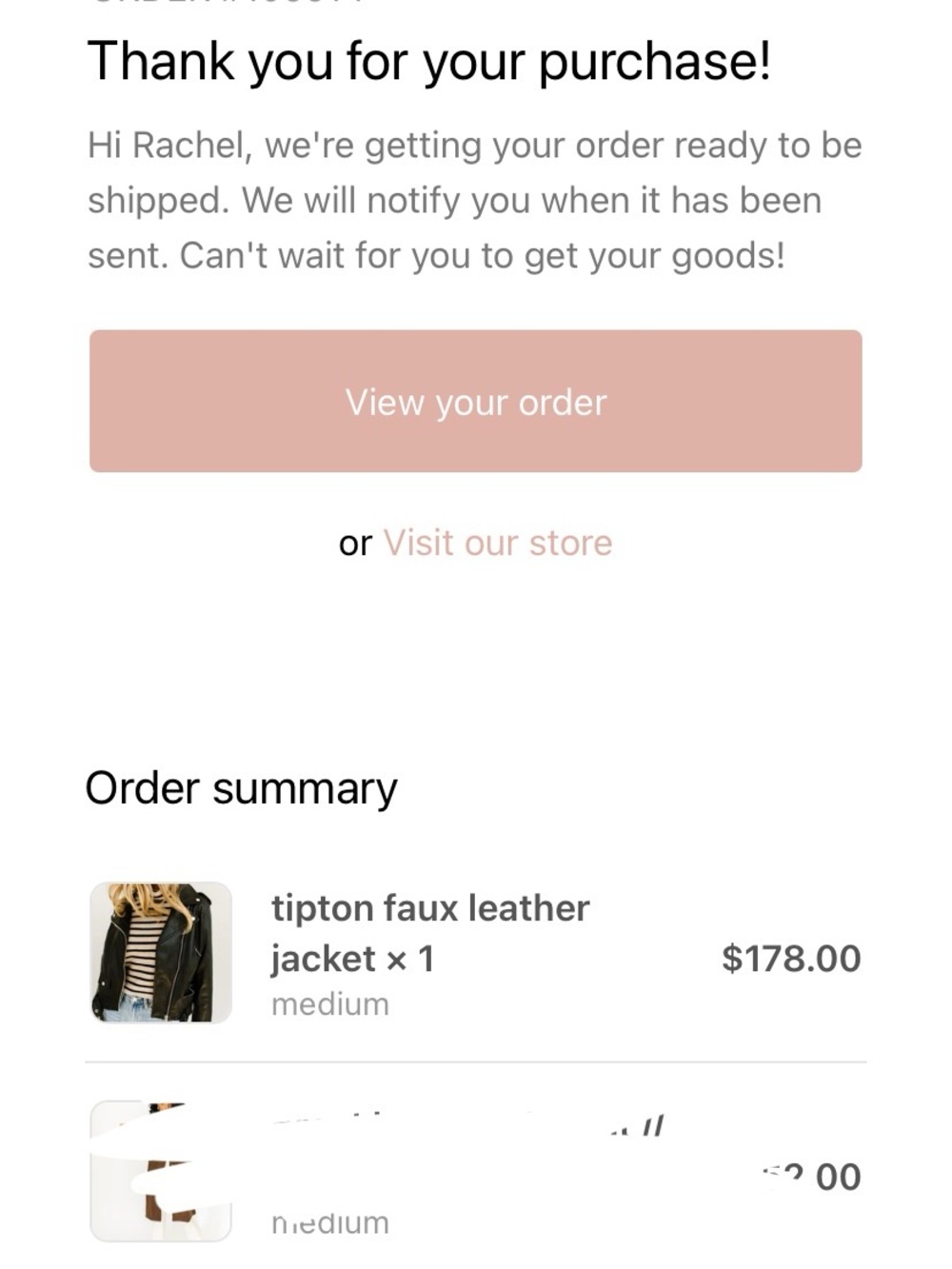 Jacqui E Black Leather Moto Jacket with Zip Details - Picture 4 of 4